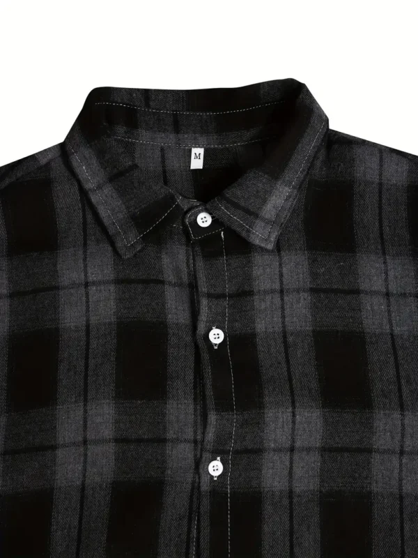Men's Classic Plaid Long Sleeve Shirt