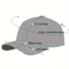 Men's A Letter Embroidery Baseball Cap