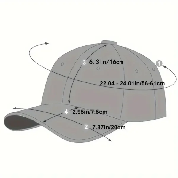 Men's A Letter Embroidery Baseball Cap