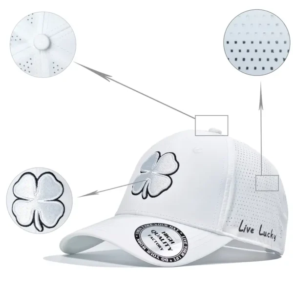Lucky Life Four-Leaf Clover Baseball Hat