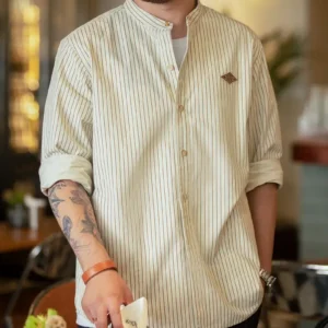 Maden Men's Retro Baseball Shirt