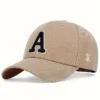 Men's A Letter Embroidery Baseball Cap
