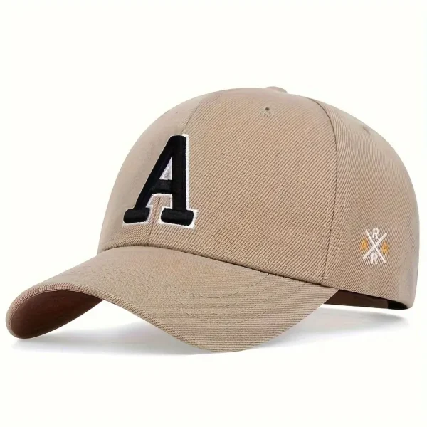 Men's A Letter Embroidery Baseball Cap