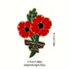 Cute Alloy Poppy Brooch Pin
