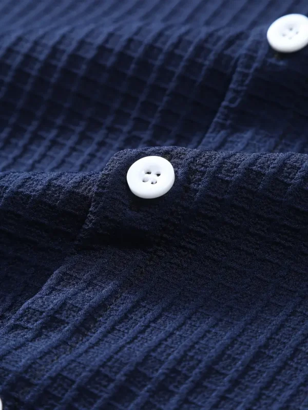 Men's Light Blue Striped Casual Shirt