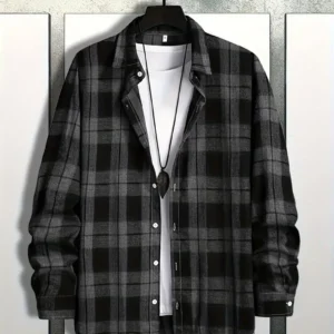 Men's Classic Plaid Long Sleeve Shirt