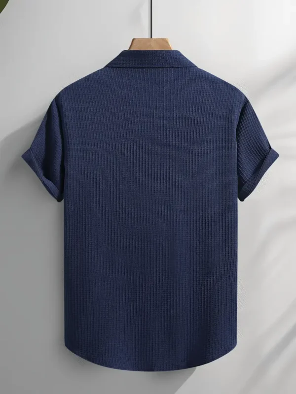 Men's Light Blue Striped Casual Shirt