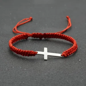 Handwoven Cross Bracelet - Elegance Meets Modern Style
