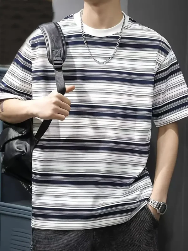 Men's Summer Striped T-Shirt