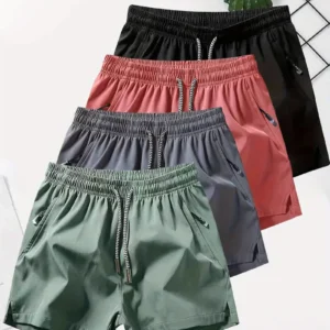4pcs Men's Athletic Shorts