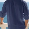 9e13e13d-6d48-458e-81e2-1ce710baaa65.webp Men's Solid Color Linen Shirt