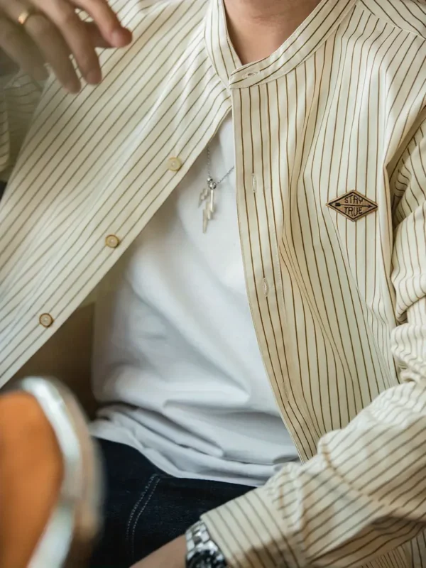 Maden Men's Retro Baseball Shirt