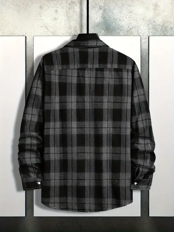 Men's Classic Plaid Long Sleeve Shirt