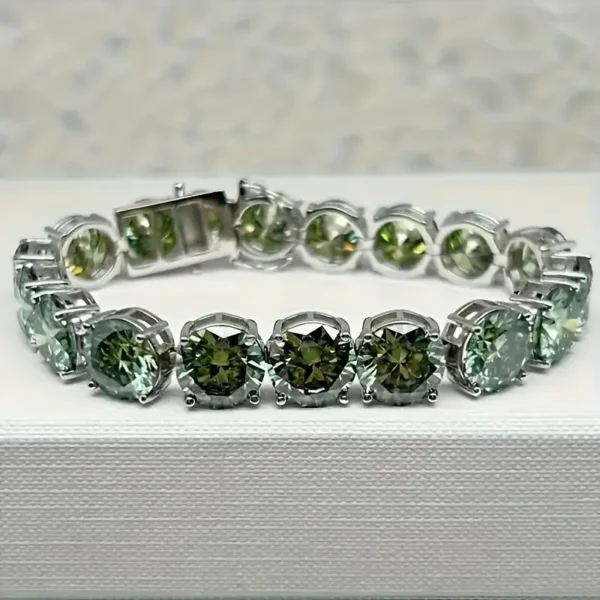 S925 Silver Moissanite Tennis Bracelet