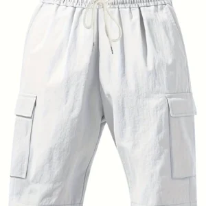 Men's Breathable Linen Cargo Shorts