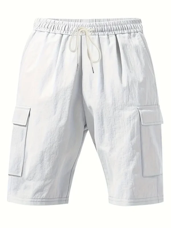 Men's Breathable Linen Cargo Shorts