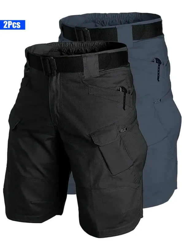 Men's Tactical Cargo Shorts - Olive Green