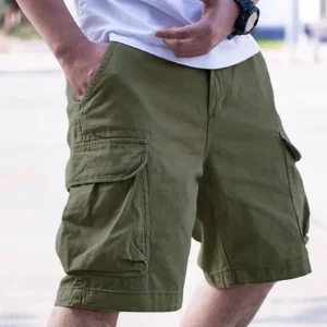 Men's Solid Color Cargo Shorts